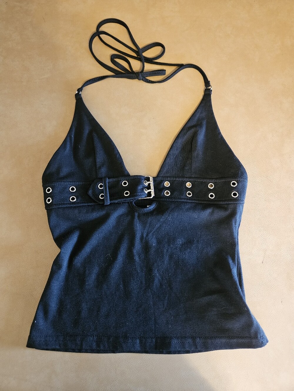 NWOT Black Halter Top